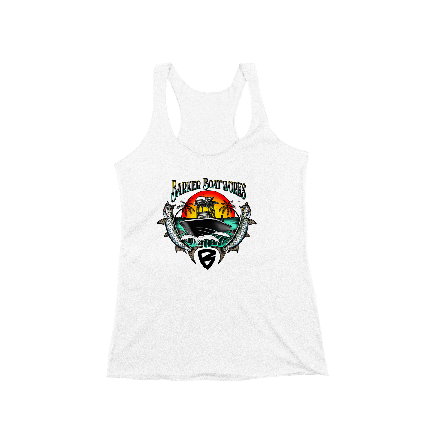 Triblend Racerback Tank Twin Tarpon