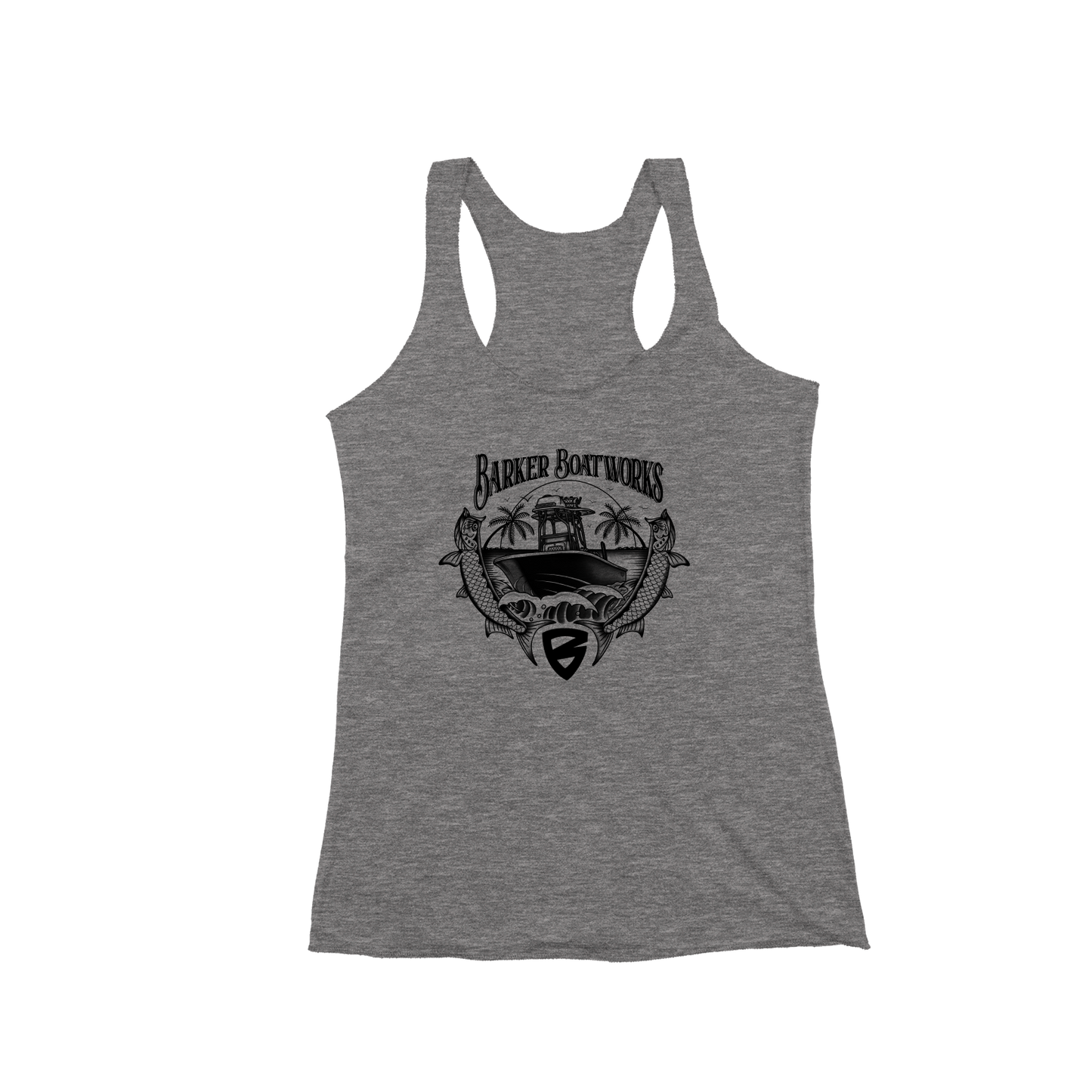 Triblend Racerback Tank Twin Tarpon